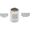 Dynamic 1/4" Drive, 3/8" SAE Socket, 12 Points D003412 - alternate 11